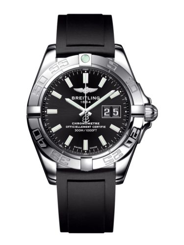 Breitling A49350L2.BE58.132S : Galactic 41 Stainless Steel / Onyx Black / Rubber