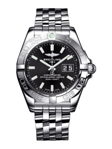 Breitling A49350L2.BE58.366A : Galactic 41 Stainless Steel / Onyx Black / Bracelet