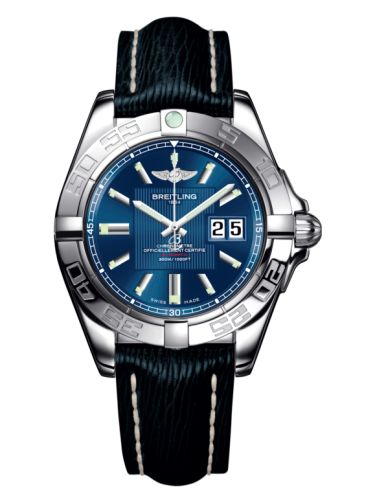 Breitling A49350L2.C806.220X : Galactic 41 Stainless Steel / Metallica Blue / Sahara