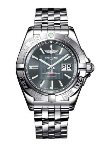 Breitling A49350L2.F549.366A : Galactic 41 Stainless Steel / Tomcat Gray / Bracelet