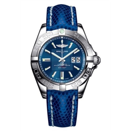 Breitling A49350L2.C806.143Z : Galactic 41 Stainless Steel / Metallica Blue / Teju