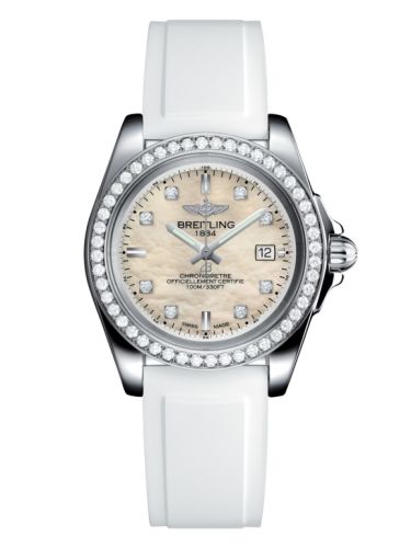 Breitling A7133053/A801/164S/A14S.1 : Galactic 32 Sleek Edition Stainless Steel / Diamond / Pearl Diamond / Rubber