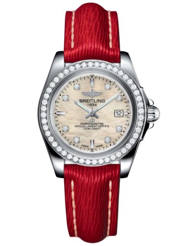 Breitling A7133053/A801/209X/A14BA.1 : Galactic 32 Sleek Edition Stainless Steel / Diamond / Pearl Diamond / Sahara