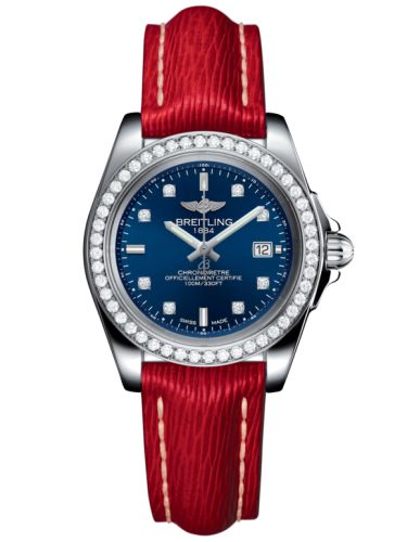 Breitling A7133053/C966/209X/A14BA.1 : Galactic 32 Sleek Edition Stainless Steel / Diamond / Horizon Blue Diamond / Sahara