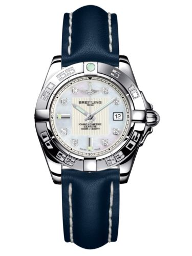 Breitling A71356L2.A708.116X : Galactic 32 Stainless Steel / Pearl Diamond / Calf