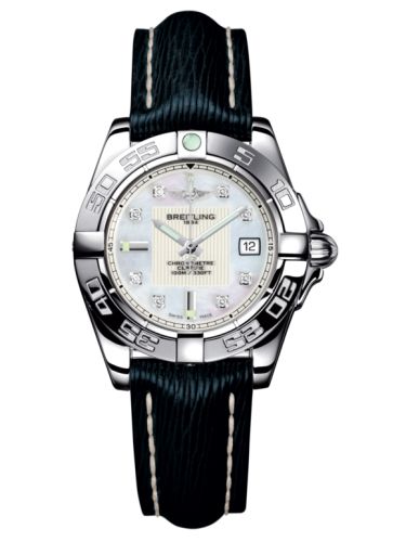 Breitling A71356L2.A708.210X : Galactic 32 Stainless Steel / Pearl Diamond / Sahara