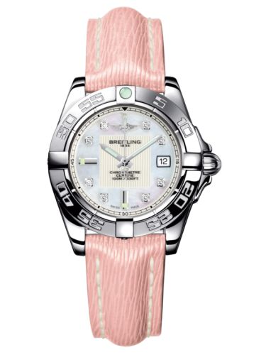 Breitling A71356L2.A708.238X : Galactic 32 Stainless Steel / Pearl Diamond / Sahara