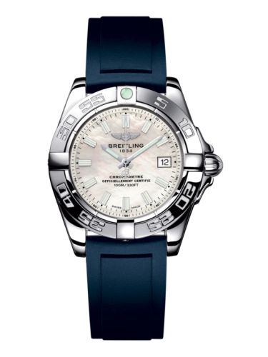 Breitling A71356L2.A787.141S : Galactic 32 Stainless Steel / Pearl / Rubber
