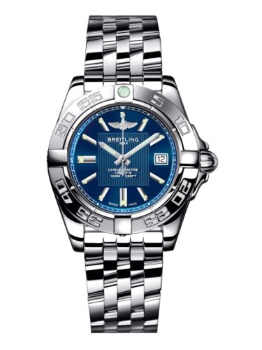 Breitling A71356L2.C811.367A : Galactic 32 Stainless Steel / Metallica Blue / Bracelet