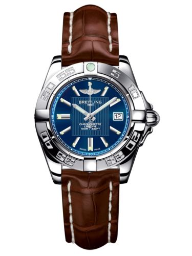 Breitling A71356L2.C811.778P : Galactic 32 Stainless Steel / Metallica Blue / Croco