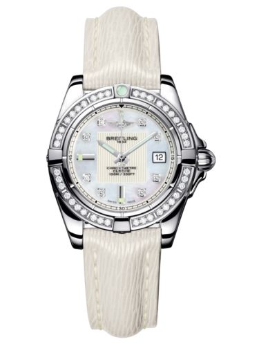 Breitling A71356LA.A708.235X : Galactic 32 Stainless Steel / Diamond / Pearl Diamond / Sahara