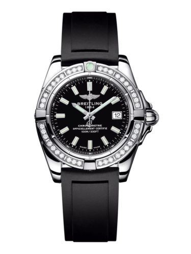 Breitling A71356LA.BE76.133S : Galactic 32 Stainless Steel / Diamond / Onyx Black / Rubber