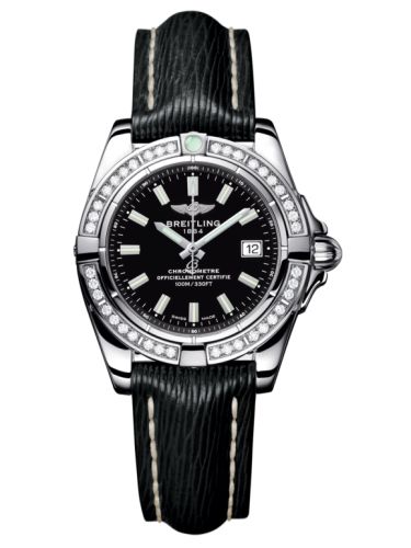 Breitling A71356LA.BE76.208X : Galactic 32 Stainless Steel / Diamond / Onyx Black / Sahara