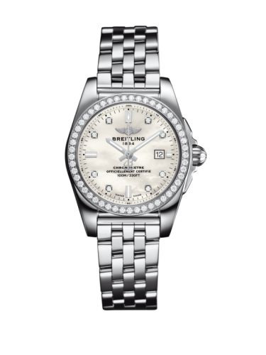 Breitling A72348531A1A1 : Galactic 29 Stainless Steel / Diamond / Pearl Diamond / Bracelet