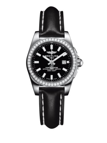 Breitling A7234853/BE49/477X/A12BA.1 : Galactic 29 Stainless Steel / Diamond / Trophy Black / Calf