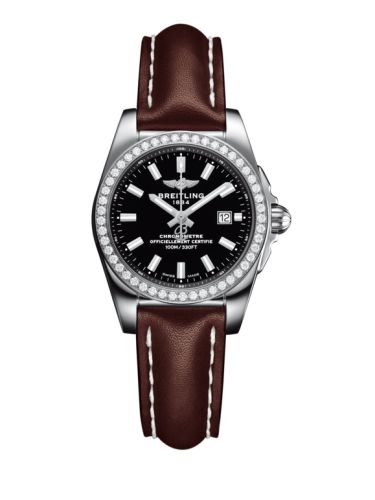 Breitling A7234853/BE49/484X/A12BA.1 : Galactic 29 Stainless Steel / Diamond / Trophy Black / Calf