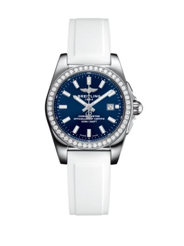 Breitling A7234853/C948/249S/A12S.1 : Galactic 29 Stainless Steel / Diamond / Horizon Blue / Rubber