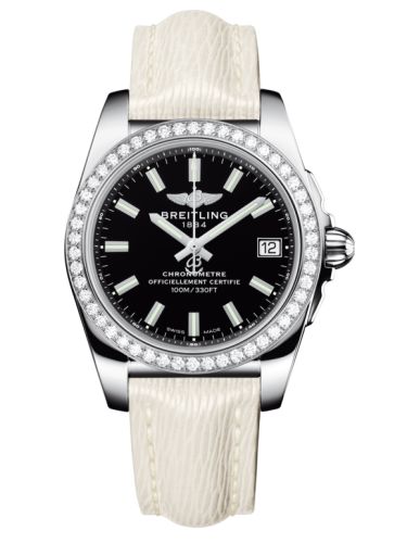 Breitling A7433053.BE08.236X : Galactic 36 Stainless Steel / Diamond / Trophy Black / Sahara