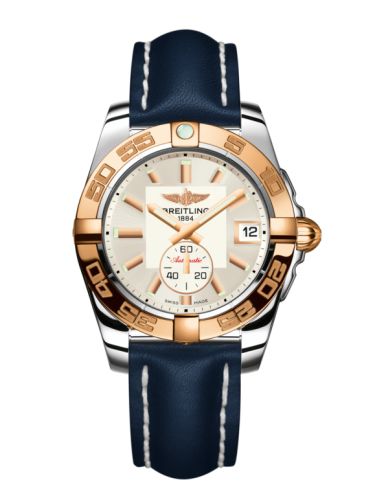 Breitling C3733012/G714/194X/A16BA.1 : Galactic 36 Automatic Stainless Steel / Rose Gold / Stratus Silver / Calf