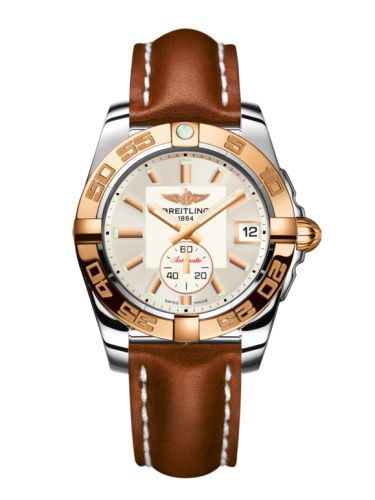 Breitling C3733012/G714/412X/A16BA.1 : Galactic 36 Automatic Stainless Steel / Rose Gold / Stratus Silver / Calf