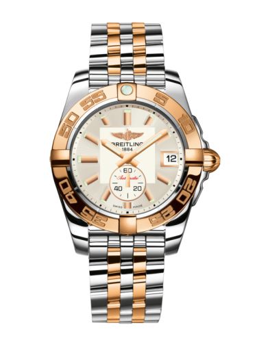 Breitling C3733012/G714/376C : Galactic 36 Automatic Stainless Steel / Rose Gold / Stratus Silver / Bracelet