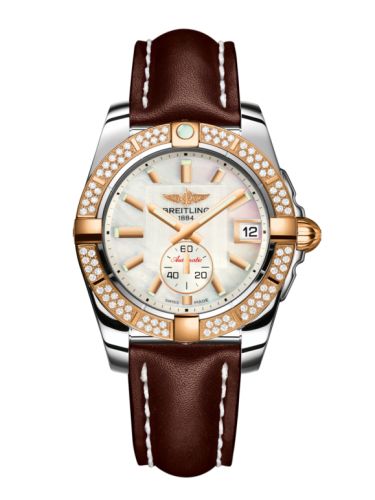 Breitling C3733053.A724.416X : Galactic 36 Automatic Stainless Steel / Rose Gold / Diamond / Pearl / Calf