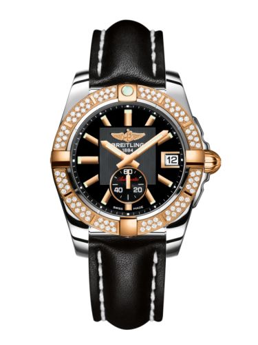 Breitling C3733053.BA54.414X : Galactic 36 Automatic Stainless Steel / Rose Gold / Diamond / Volcano Black / Calf