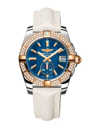 Breitling C3733053.C831.236X : Galactic 36 Automatic Stainless Steel / Rose Gold / Diamond / Gun Blue / Sahara