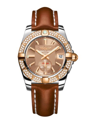 Breitling C3733053.Q584.412X : Galactic 36 Automatic Stainless Steel / Rose Gold / Diamond / Copperhead Bronze / Calf
