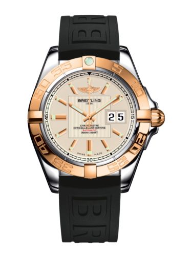 Breitling C49350L2.G701.150S : Galactic 41 Stainless Steel / Rose Gold / Sierra Silver / Rubber