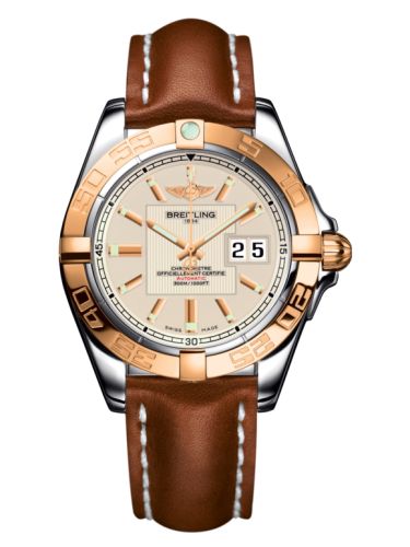 Breitling C49350L2.G701.425X : Galactic 41 Stainless Steel / Rose Gold / Sierra Silver / Calf