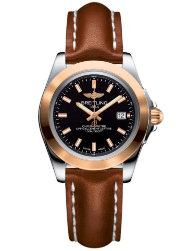 Breitling C7133012/BF65/406X/A14BA.1 : Galactic 32 Sleek Edition Stainless Steel / Rose Gold / Trophy Black / Calf