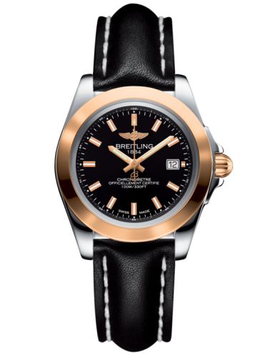 Breitling C7133012/BF65/408X/A14BA.1 : Galactic 32 Sleek Edition Stainless Steel / Rose Gold / Trophy Black / Calf