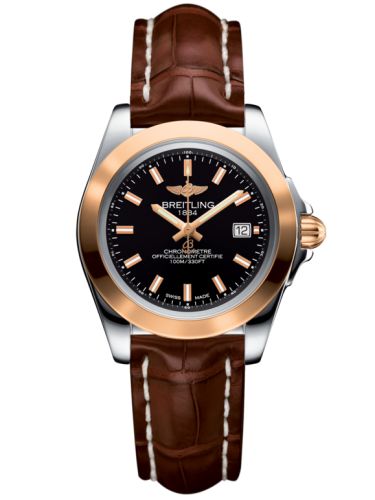 Breitling C7133012/BF65/778P/A14BA.1 : Galactic 32 Sleek Edition Stainless Steel / Rose Gold / Trophy Black / Croco