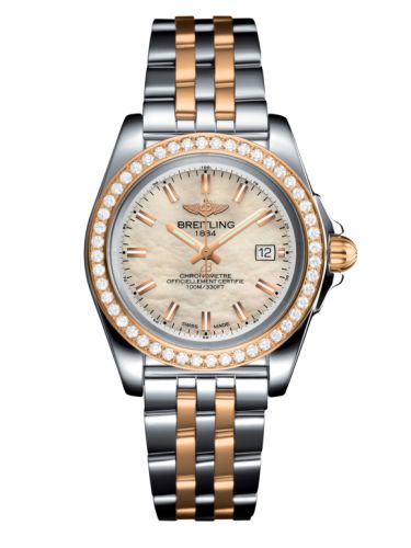 Breitling C71330531A1C1 : Galactic 32 Sleek Edition Stainless Steel / Rose Gold / Diamond / Pearl / Bracelet