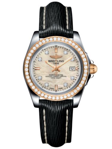 Breitling C7133053/A803/208X/A14BA.1 : Galactic 32 Sleek Edition Stainless Steel / Rose Gold / Diamond / Pearl Diamond / Sahara