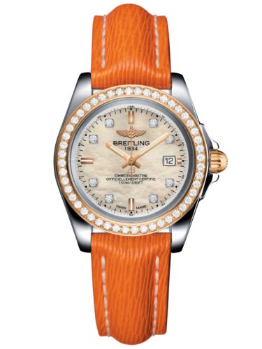 Breitling C7133053/A803/212X/A14BA.1 : Galactic 32 Sleek Edition Stainless Steel / Rose Gold / Diamond / Pearl Diamond / Sahara