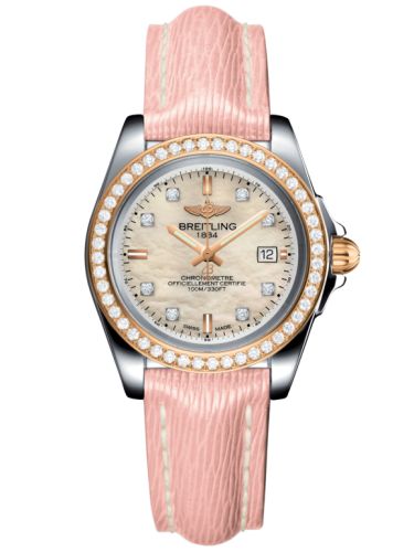 Breitling C7133053/A803/238X/A14BA.1 : Galactic 32 Sleek Edition Stainless Steel / Rose Gold / Diamond / Pearl Diamond / Sahara