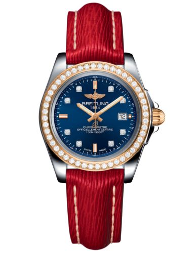 Breitling C7133053/C967/209X/A14BA.1 : Galactic 32 Sleek Edition Stainless Steel / Rose Gold / Diamond / Horizon Blue Diamond / Sahara