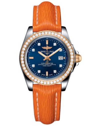 Breitling C7133053/C967/212X/A14BA.1 : Galactic 32 Sleek Edition Stainless Steel / Rose Gold / Diamond / Horizon Blue Diamond / Sahara