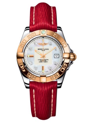 Breitling C71356L2.A712.209X : Galactic 32 Stainless Steel / Rose Gold / Pearl Diamond / Sahara