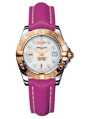 Breitling C71356L2.A712.241X : Galactic 32 Stainless Steel / Rose Gold / Pearl Diamond / Sahara