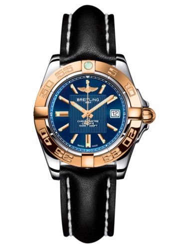 Breitling C71356L2.C813.408X : Galactic 32 Stainless Steel / Rose Gold / Metallica Blue / Calf