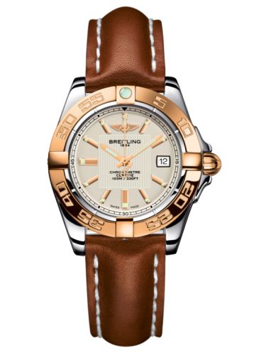 Breitling C71356L2.G704.406X : Galactic 32 Stainless Steel / Rose Gold / Sierra Silver / Calf