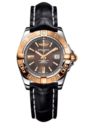 Breitling C71356L2.Q581.777P : Galactic 32 Stainless Steel / Rose Gold / Solar Bronze / Croco