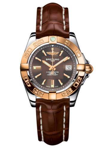 Breitling C71356L2.Q581.778P : Galactic 32 Stainless Steel / Rose Gold / Solar Bronze / Croco