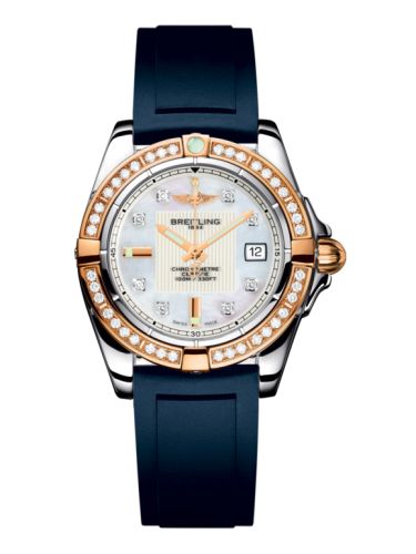 Breitling C71356LA.A712.141S : Galactic 32 Stainless Steel / Rose Gold / Diamond / Pearl Diamond / Rubber