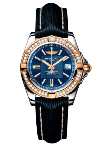 Breitling C71356LA.C813.210X : Galactic 32 Stainless Steel / Rose Gold / Diamond / Metallica Blue / Sahara