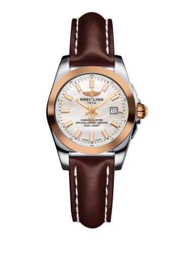 Breitling C7234812/A791/484X/A12BA.1 : Galactic 29 Stainless Steel / Rose Gold / Pearl / Calf