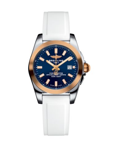 Breitling C7234812/C950/249S/A12S.1 : Galactic 29 Stainless Steel / Rose Gold / Horizon Blue / Rubber